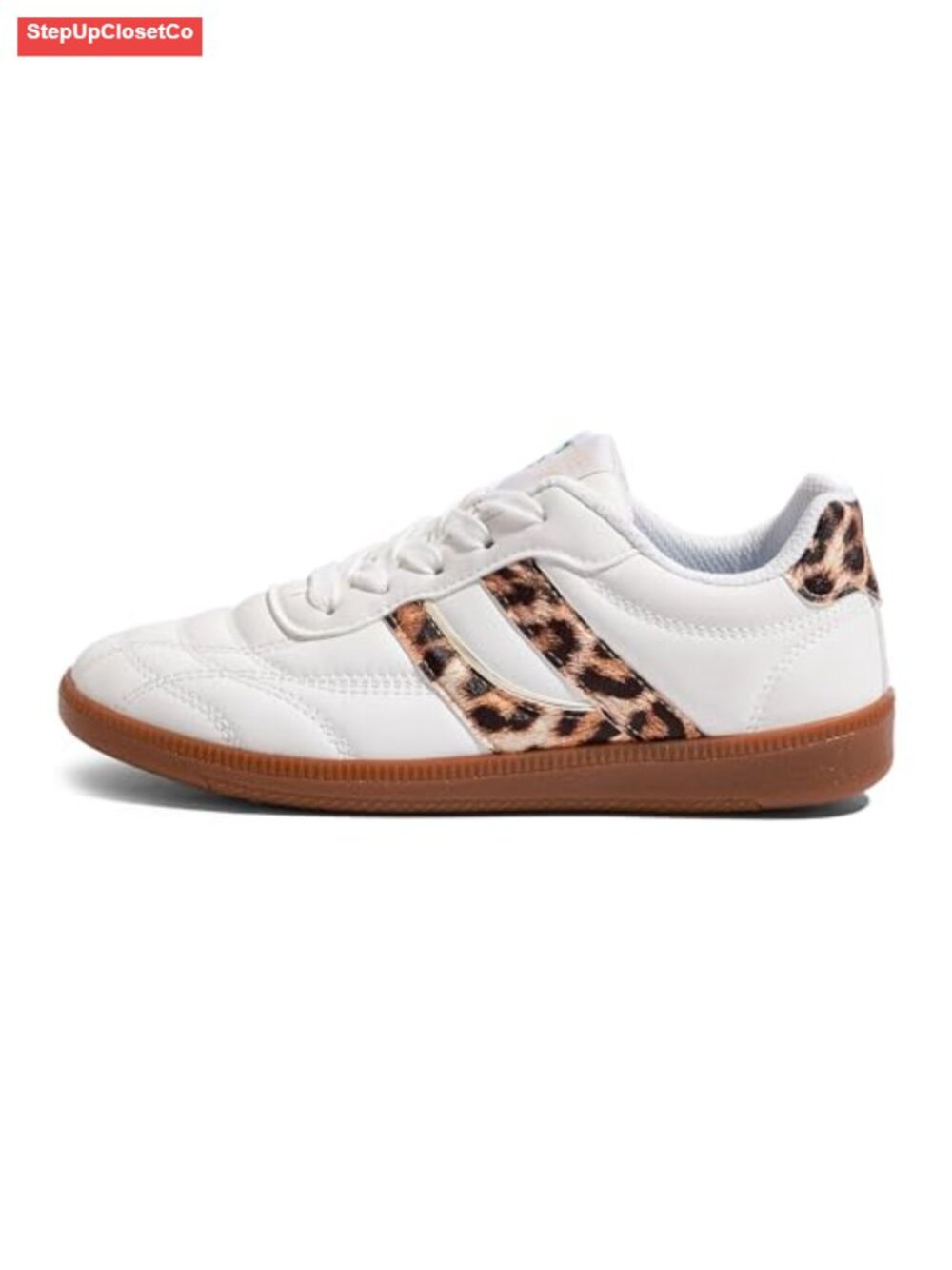 Women's Retro Sneakers Vintage Artificial Leather Gum Sole Shoes